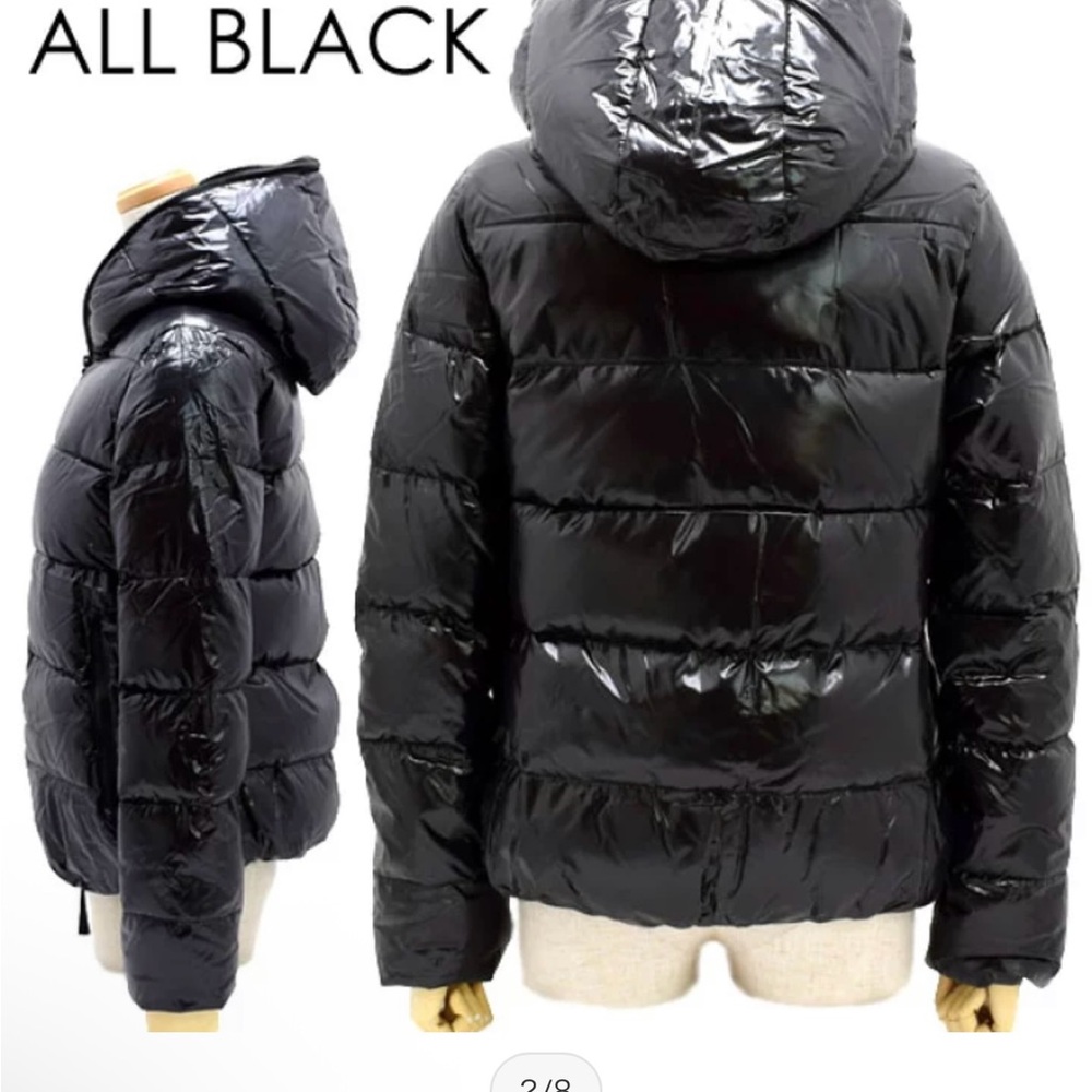 Shiny Black Puffer Jacket